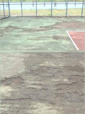 <p>कोल्हापुरातील क्रीडा संकुलमधील लॉन टेनिस कोर्टाची दुरावस्था</p>
