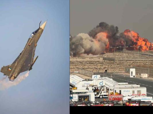 <p>दुबईत भारतीय तेजस लढाऊ विमान कोसळलं...</p>
