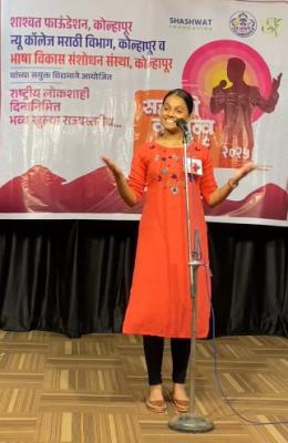 <p>सह्याद्री वक्तृत्व स्पर्धेत मुंबईची गायत्री देसले प्रथम</p>
