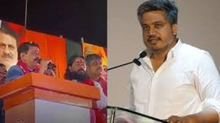 <p>'हे महाशय महापालिका निवडणुकीत मतांसाठी मराठीचा गळा घोटायला निघालेत' : आ. रोहित पवार संतापले</p>
