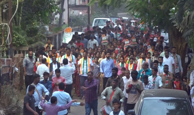 <p>प्रभाग क्रमांक ९ मधील काँग्रेस उमेदवारांच्या प्रचार फेरीस उत्स्फूर्त प्रतिसाद...</p>
