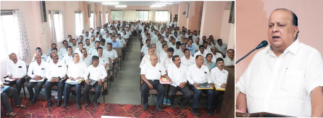 <p>‘गोकुळ’चे म्हैस दूध उत्पादन वाढवून २५ लाख लिटर संकलनाचा टप्पा गाठणार : मंत्री हसन मुश्रीफ</p>
