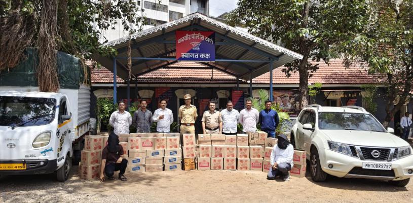 <p>करवीर पोलिसांची मोठी कारवाई; १३.६९ लाखांचा मुद्देमाल जप्त</p>
