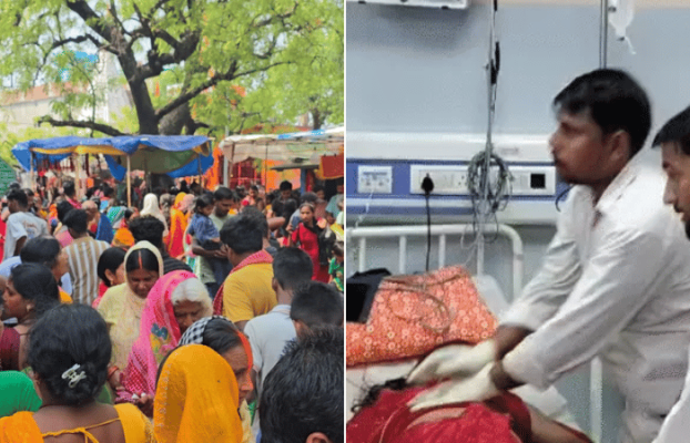 <p>बिहारमधील शीतला देवी मंदिरात चेंगराचेंगरीत...&nbsp;</p>
