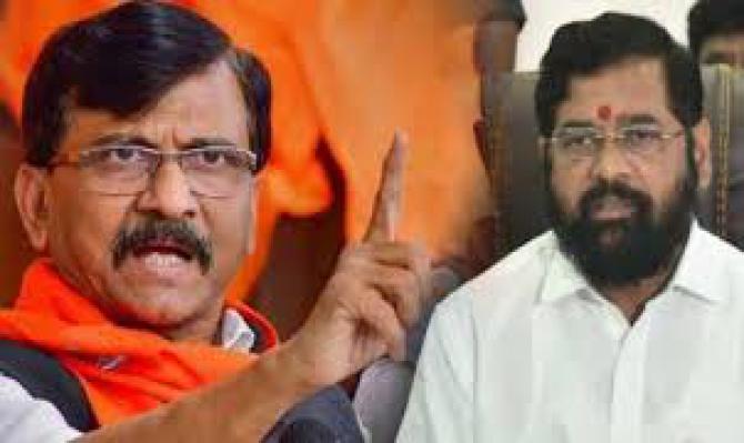<p>एकनाथ शिंदे हे भिजलेला फटाका : खा.संजय राऊत यांची टीका </p>
