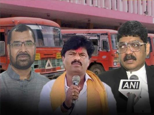 <p>एसटी महामंडळ कर्मचाऱ्यांच्या आंदोलनाच्या गर्जना करणारे पडळकर, खोत, सदावर्ते हे का गप्प आहेत..?&nbsp;</p>
